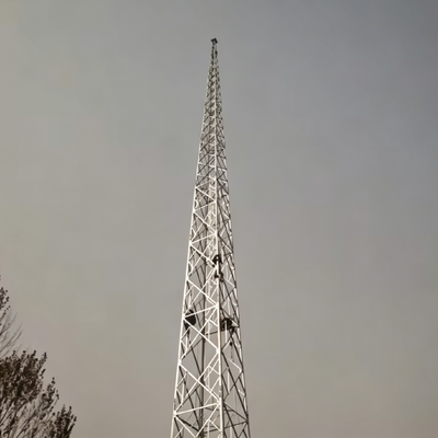 Angle Steel Lightning Protection Tower | Q235B hot dip galvanized, anti-corrosion | for substation & factory lightning shielding