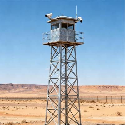 5G WiFi Signal 4 Legs Observation Watchtower 20-50m Hot Dip Galvanized Angle Steel Communication Tower with Lightning Protection
