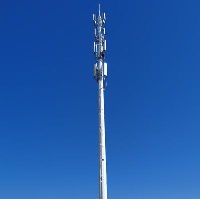Custom Galvanized Monopole Telecom Tower, 10-60m, Q355 Steel, for Urban 4G/5G Communication Network