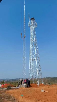 Custom Height 10-60m Lightning Tower Galvanized Steel Lightning Protection Tower
