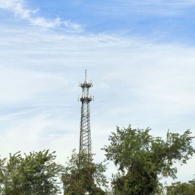 Diameter 300mm Communication Tower Designed for More Than 30 Years Life Time Providing Stable Telecommunication Services