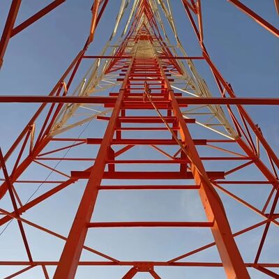 More Than 30 Years Life Time Telecom Tower Self Supporting Structure Type Zinc Painting Surface Optimized for Signal Coverage