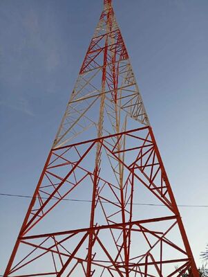 More Than 30 Years Life Time Telecom Tower Self Supporting Structure Type Zinc Painting Surface Optimized for Signal Coverage