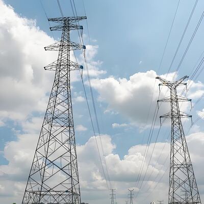 High Voltage Electric Power Tower Wind Resistant Lattice Transmission Steel Tower