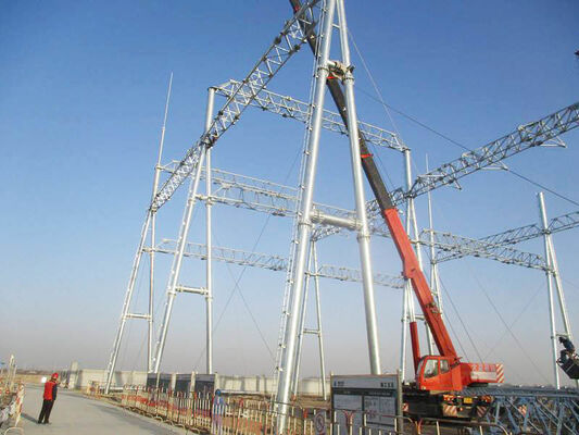 Hot Dip Galvanized Steel Power Structure for Electric Transmission & Substation