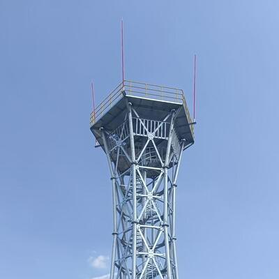 Durable Radar Tower for Weather Monitoring; Corrosion Resistant Designed for High Altitude Use