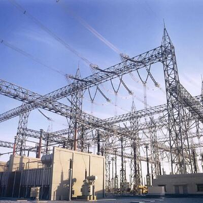 Steel Power Structure with Hot Dip Galvanized Surface for Transmission Tower Substation Frame and Power Grid Construction