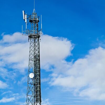 20m-60m Self Supporting Lattice Angular Steel Narrow Base Lte Telecom Tower