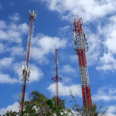Durable Steel Pipe Radar Tower for Weather Monitoring in High Mountain Areas Rust Resistant 50-Year Service Life