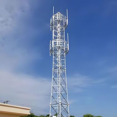 Durable Steel Pipe Radar Tower for Weather Monitoring in High Mountain Areas Rust Resistant 50-Year Service Life