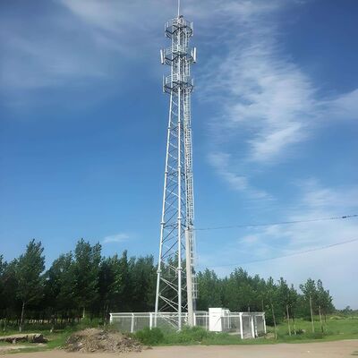 Durable Steel Pipe Radar Tower for Weather Monitoring in High Mountain Areas Rust Resistant 50-Year Service Life