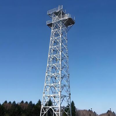 Galvanized Steel Self-Supporting Observation Tower Bird Watch Tower Lookout Guard Angle Steel Tower