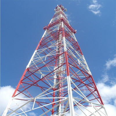 4 Legs Angle Steel Mast GSM Telecom Communication SST 20m 35m 40m 45m 55m 60m 80m Angular Lattice Steel Tower