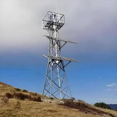 Self supporting and guyed Radar Tower customizable height from 20 to 80 meters hot dip galvanized for long outdoor service life over 30 years