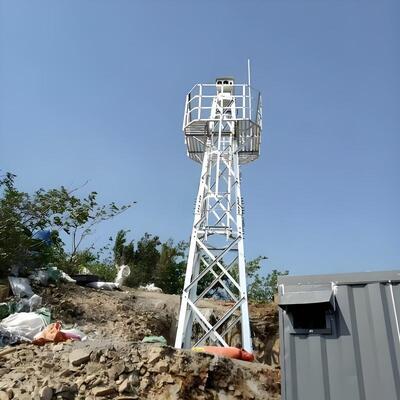 Durable Hot Dip Galvanized Steel Radar Tower with Small Deformation and Stable Structure for Radar Signal Reception and Long Term Outdoor