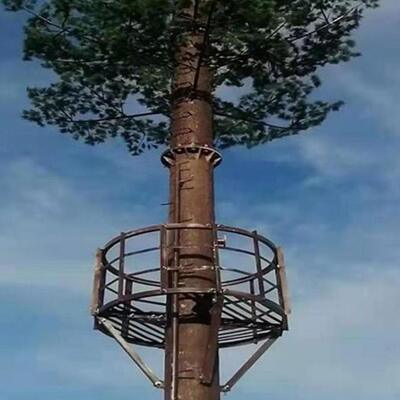 Realistic Bionic Tree Tower with customizable height and high strength corrosion resistant steel combining communication and landscape aesthetics
