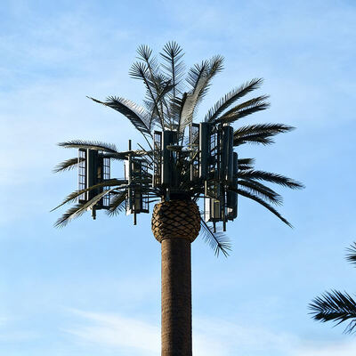 Bionic Tree Single-pole Camouflage Tower Hot-dip Galvanized Steel Pipe Telecom Signal Transmission Customized Height 50 Years