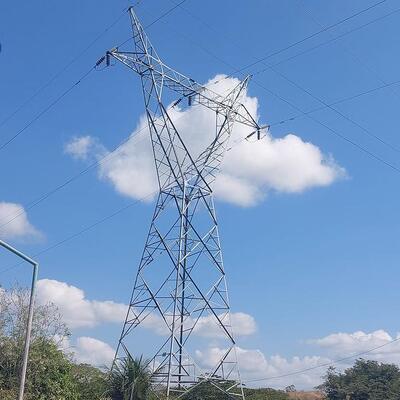 Electric Power Tower Four Legged Lattice Angle Steel Structure Tower for High Voltage and Ultra High Voltage Power Grid