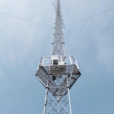 Hot Dip Galvanized Anemometer Tower Designed for Wind Farm Wind Data Collection and Environmental Monitoring Applications