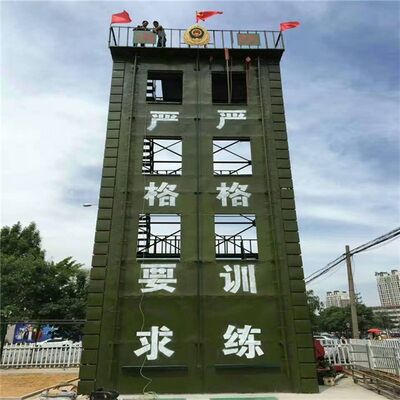 Training Tower Fire Fighting Exercise Tower with Customizable Height and Layer Quantity Stable Steel Lattice Structure