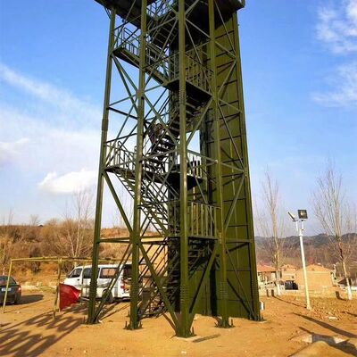 Training Tower Fire Brigade Climbing and Rescue Simulation Tower Hot Dip Galvanized Steel Structure with Multiple Layers