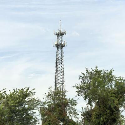 Hot dip galvanized angle steel tower telecom tower constructed with Q235B Q355B steel materials providing excellent corrosion resistance and durability