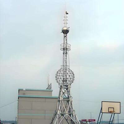 Hot Dip Galvanized Lightning tower Complete Lightning Protection System Tower Kit for Antenna 10-35 Meter Range Made of Steel