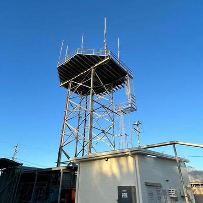 Radar Tower hot dip galvanized steel structure with small deformation and strong wind resistance designed for radar equipment support
