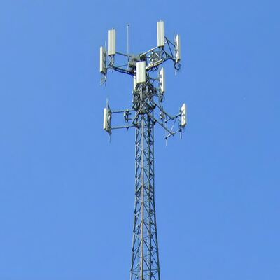 3-Legged Tubular Lattice 5G Cell Tower Self-Supporting Communication Tower with Hot Dip Galvanized