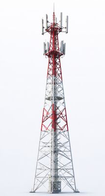 3-Legged Tubular Lattice 5G Cell Tower Self-Supporting Communication Tower with Hot Dip Galvanized