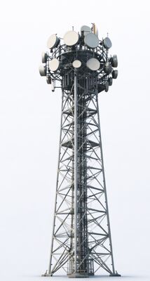3-Legged Tubular Lattice 5G Cell Tower Self-Supporting Communication Tower with Hot Dip Galvanized