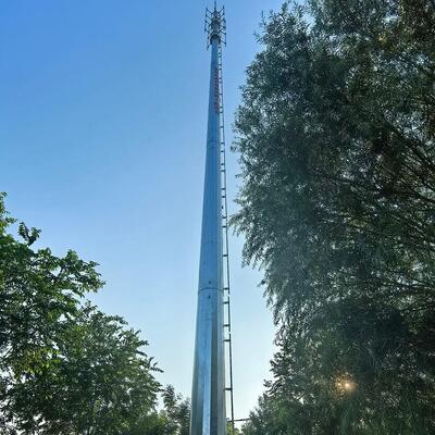 Monopole Tower Hot Dip Galvanized Single Pole Communication Tower for Telecom 4G 5G Base Station Smart City Microwave Projects
