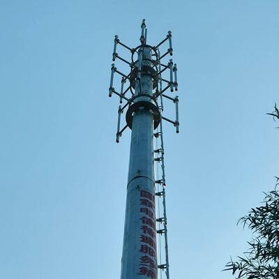 Monopole Tower Hot Dip Galvanized Single Pole Communication Tower for Telecom 4G 5G Base Station Smart City Microwave Projects