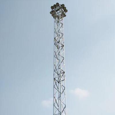 Floodlight Tower High Mast Lighting Tower with Customizable Steel Material and Height for Various Outdoor Environments