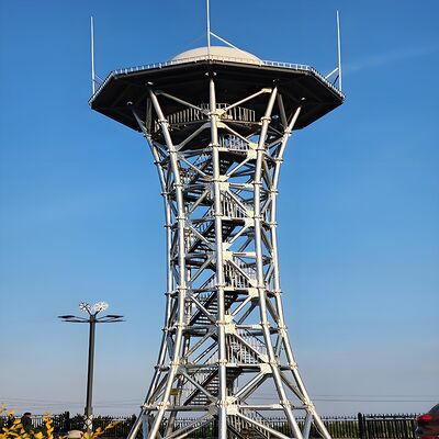 Customizable Radar Tower with hot dip galvanized steel construction height 20 to 80 meters designed for stable radar signal reception