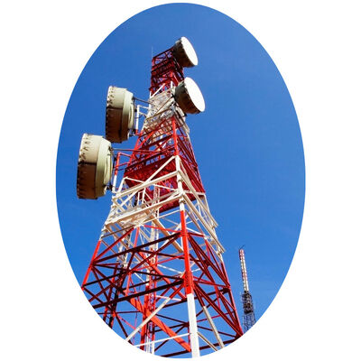 Durable angle steel tower designed for 4G 5G wireless coverage with stable structure strong wind resistance and long service life