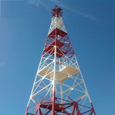 Durable angle steel tower designed for 4G 5G wireless coverage with stable structure strong wind resistance and long service life