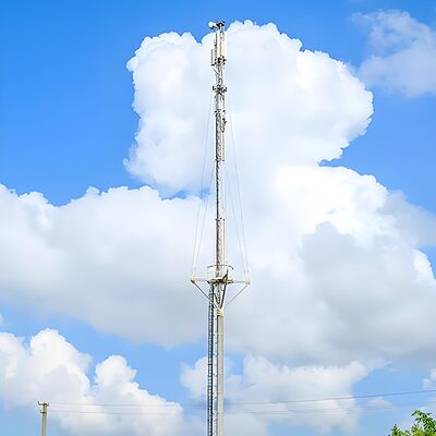 Q235/Q355/Q420 30m Self-Supporting Steel Monopole Tower for Telecom Communication & Wifi