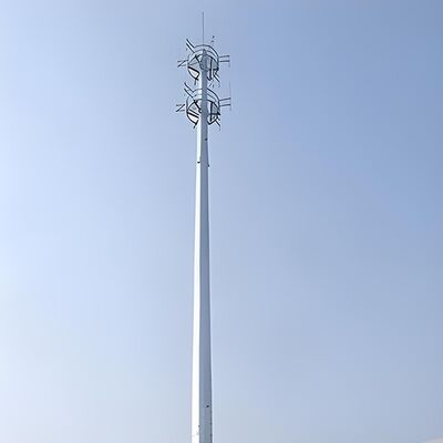 Monopole Tower Hot Dip Galvanized Single Pole Communication Tower with Tapered Steel Structure for Telecom and Smart City Projects