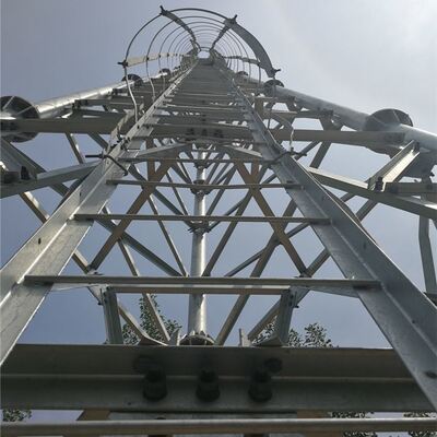 Steel tube tower designed for 4G and 5G signal transmission featuring stable structure strong wind resistance and long service life