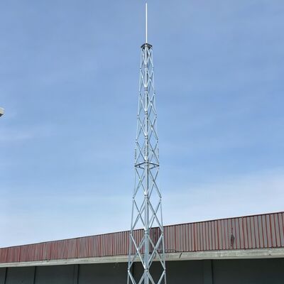 Durable Lightning Tower Hot Dip Galvanized Steel Structure Lightning Protection Tower with Anti Corrosion Surface Treatment for Industrial Safety