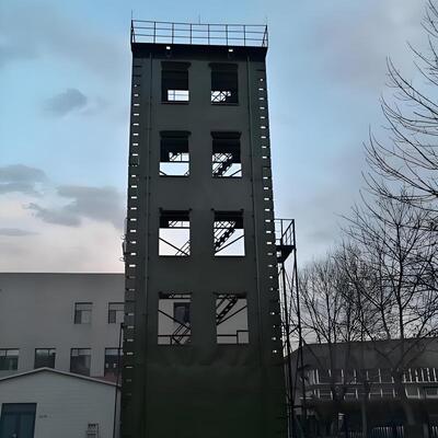 Training Tower Customizable Height 12 to 35 Meters with Protective Fence and Simulation Window for Firefighter Drills