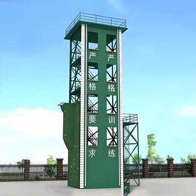 Training Tower Fire Fighting Exercise Tower with Stable Four Legged Steel Frame and Hot Dip Galvanized Surface Treatment