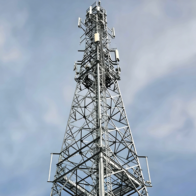 Customizable height angle steel tower with hot dip galvanized surface treatment suitable for 4G 5G signal transmission and radio coverage