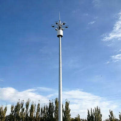 Monopole Tower Hot Dip Galvanized Telecom Tower with High Strength Steel Material and Customizable Height from 10 to 60 Meters