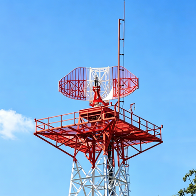 Customizable Radar Tower Hot Dip Galvanized Steel Structure High Strength Q355B Steel Suitable for Radar Equipment Installation and Maintenance