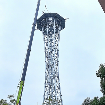 Angular Steel Radar Tower, High Toughness, Corrosion Resistant, Weather Data Collection