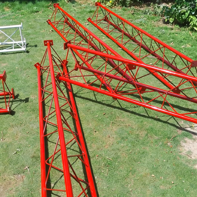 Hot dip galvanized steel tube tower with rigorous design for uniform force distribution and resistance to wind earthquake and corrosion