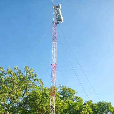 Steel tube tower with ISO 9001 and ISO 14001 certification providing performance for 4G and 5G telecommunication infrastructure