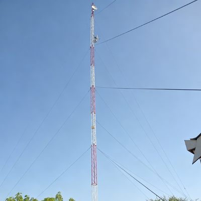 Steel tube tower with ISO 9001 and ISO 14001 certification providing performance for 4G and 5G telecommunication infrastructure